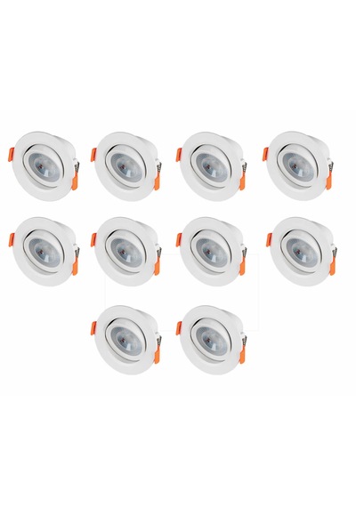 Horoz Led Spot Armatür Plastik Beyaz Kasa Cob 5w 3000k