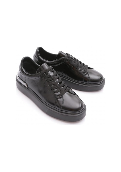 Dgn 289 Erkek Sneaker Ayakakbi Siyah Kırışık Rugan