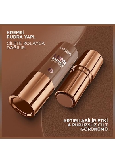L'oreal Cosmetics Lumi Bronzlaştırıcı Stick - 110 Toasted Sunlight Bronzlaşma Çubuğu Kremden Toza, Güneşten Öpülen Işıma, Yapılabilir, Karıştırılabilir Ve Asla Kek Yapılabilir, Çubuk Soleil Diğer L'oreal Cosmetics Lumi Bronzlaştırıcı Stick - 110 Toasted Sunlight Bronzlaşma Çubuğu Kremden Toza, Güneşten Öpülen Işıma, Yapılabilir, Karıştırılabilir Ve Asla Kek Yapılabilir, Çubuk Soleil Diğer