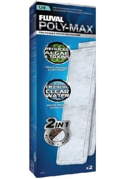 Fluval U4 Filtre Poly-max Kartuş, 2 Li Paket