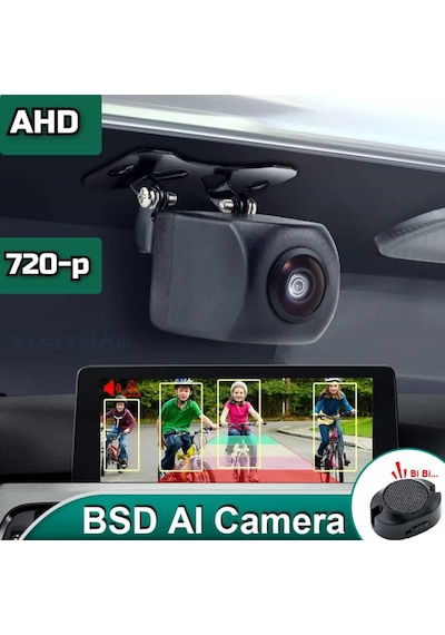 Buzzer Ahd 720p Adas Park Kamerası 170'' Lens 1 Mp Sesli İkaz 12v