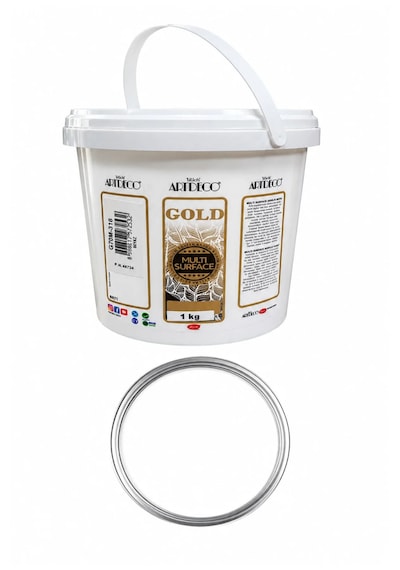 Artdeco Multi Surface Akrilik Boya 1 Kg Beyaz Rulo Ve Fırça Tavası I Tampon Sünger Takımı Zemin Fırça Seti Karışık Renk