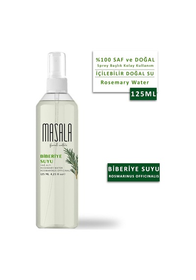 Masala Biberiye Suyu 125 Ml X 2 Adet - Rosemary Floral Water -biberiye Suyu Sebum Ve Yağ Dengeleyici Hidrosol Sku: Smg8690010444905
