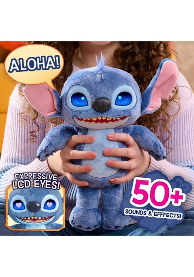 Stitch Many Moods Lcd Gözlü Elektronik Pelüş 30 Cm 11583 Çok Renkli