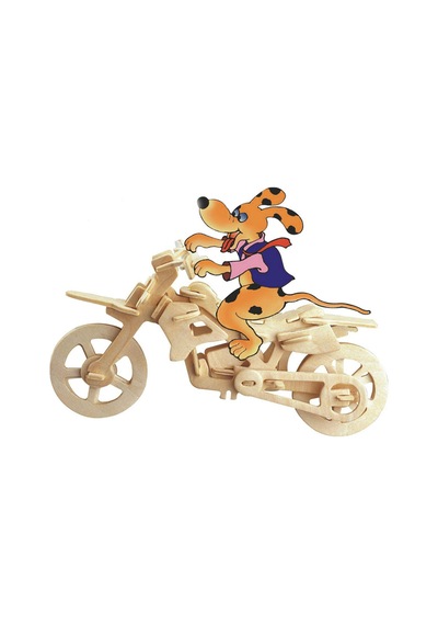 Woodcraft Ahşap Maket Cross-Country Motosiklet Maketi
