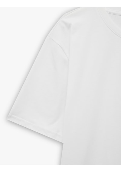 Koton Regular Fit Kısa Kollu Bisiklet Yaka Pamuklu Basic Tişört Beyaz 6sam10332mk Koton Regular Fit Kısa Kollu Bisiklet Yaka Pamuklu Basic Tişört Beyaz 6sam10332mk