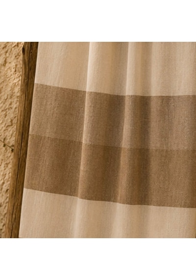 Soft Stripe Datça Peştamal - Bej - 90x170 Cm Çok Renkli