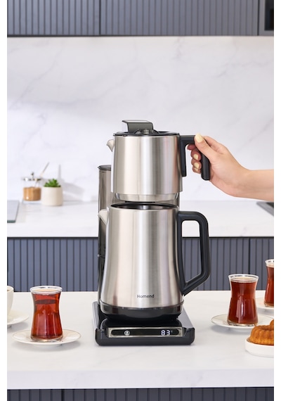 Homend Smart Royaltea Plus 1781H 2In 1 Inox Wifi Otomatik Çay Ve Türk Kahve Makinesi