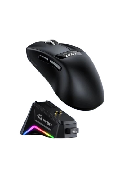 Freewolf A7 Kablosuz Dijtal Ekranlı Oyuncu Mouse Paw3311 1000 Hz 24000 Dpı Bluetooth Mouse Diğer