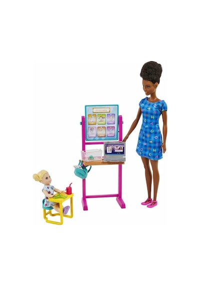Barbie Ben Büyüyünce Oyun Setleri Öğretmen Siyah Saçlı Hcn20