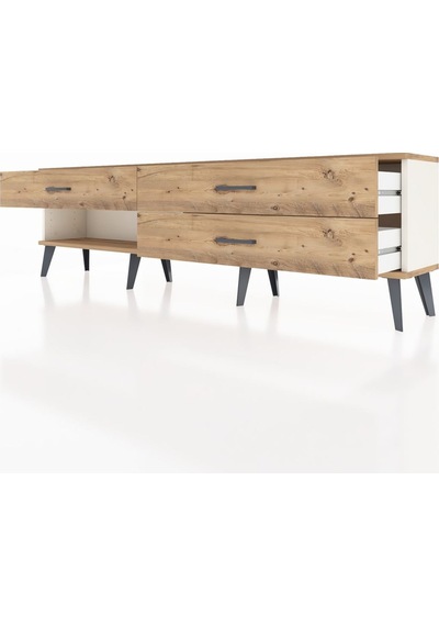 Arges Tv Ünitesi 3 Çekmeceli 176x30x51 Aytaşı-çam/çam Atlas Çam/atlas Çam Arges Tv Ünitesi 3 Çekmeceli 176x30x51 Aytaşı-çam/çam Atlas Çam/atlas Çam