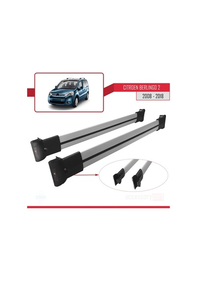 Citroen Berlingo 2008-2018 Arası Fly Model Ara Atkı Tavan Barı Gr
