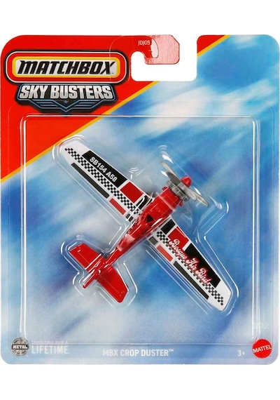 Metal Gövdeli Matchbox Sky Busters Mbx Crop Duster Kırmızı Uçak Koleksiyonluk Pervaneli Model Uçak