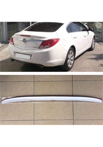 Şüs Car Oto Opel Insignia Bagaj Üstü Spoiler Bagaj Çıtası Parlak Beyaz