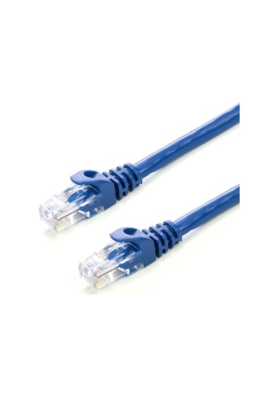 0.2M Cat6 Kablo - 23 Awg - Mavi - 20Cm Cat 6 Kablo