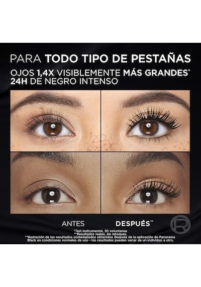 L'oreal Paris Panorama Hacim Veren Maskara All Night Black - Siyah 00