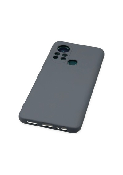 Cosmotex Newface İnfinix Hot 11s Kılıf Nano İçi Kadife Silikon - Gri