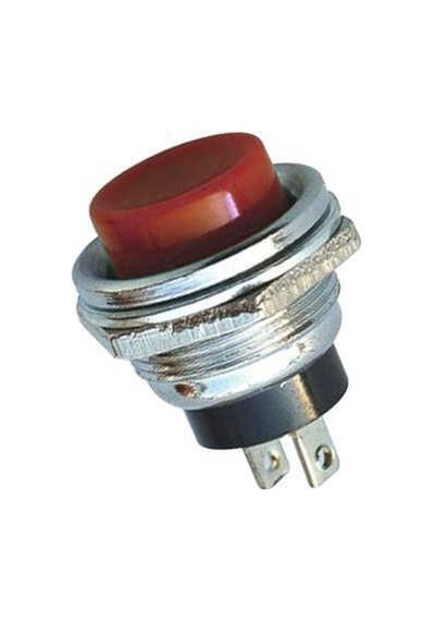 Robotistan Ic180 Metal Büyük Renkli Buton - Kırmızı