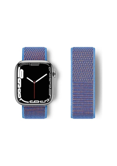 Newface Apple Watch 42mm Hasırlı Cırtcırtlı Kordon - Mor Diğer
