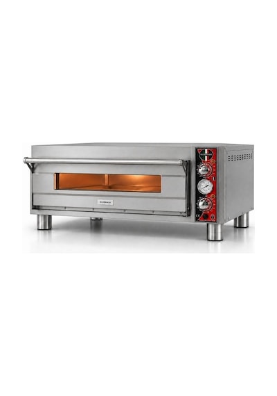 Silverinox Elektrikli Tek Kat 25 Cm 4 Pizza Kapasiteli Pizza Fırını 380v