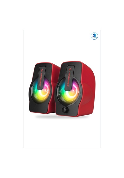 Hoparlör Seti 2.0 Usb Rgb Işıklı Kırmızı Multimedya 12w Bilgisaya
