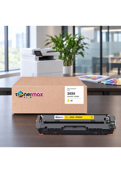 Hp Color Laserjet Pro Mfp M281fdn Cf542x Sarı Muadil Toner Çipli