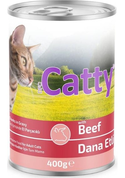 Catty Soslu Dana Etl Kedi Konservesi 400 Gr