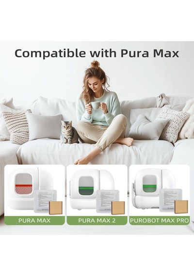 Koku Giderici N50, Pura Max Kedi Tuvaleti, Amonyak Azaltma, 6 Adet