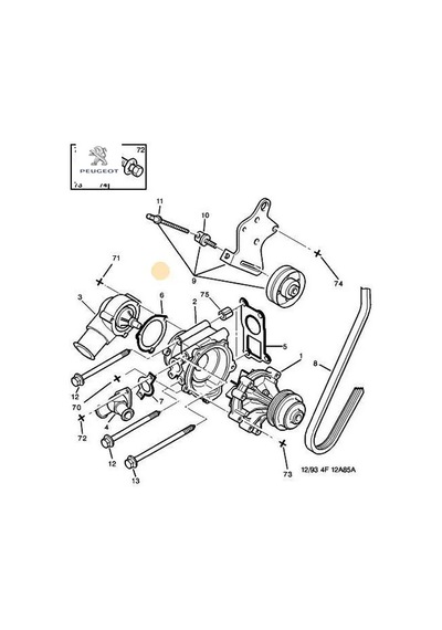 Termostat Contası Peugeot 1340.21