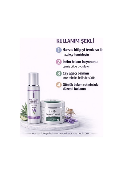 Intim Genital Bölge Akıntı, Ve Koku Gidermeye Yardımcı Losyon + Çay Ağacı Balmı