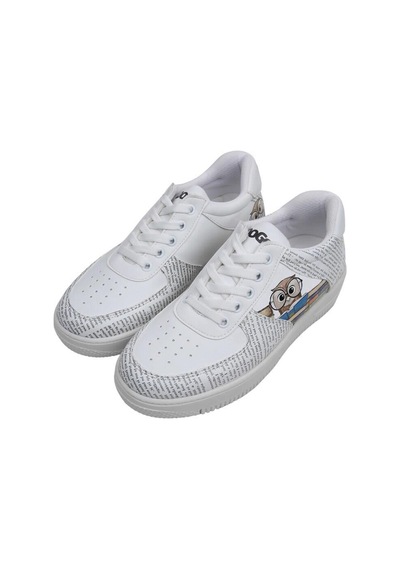Kadın Vegan Deri Beyaz Sneakers - The Wise Owl Tasarım Çok Renkli