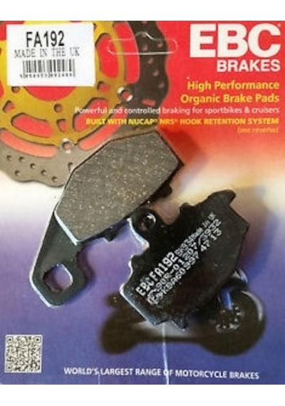 Kawasaki Er-6 F Arka Fren Balatası Ebc Fa192 Balata