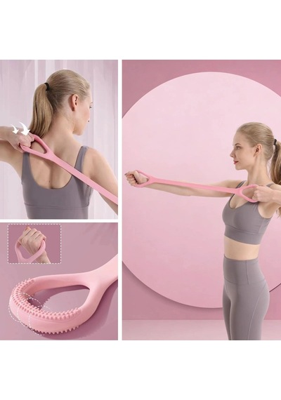 Silikon Pilates &amp Amp Egzersiz Direnç Bandı Yoga, Aerobik, Squat Ve Spor İçin Çok Amaçlı Fitne Çok Renkli