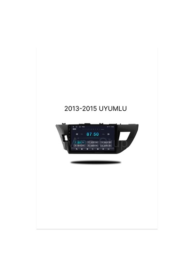 Snp Serisi Toyota Corolla 2013 - 2015 Uyumlu 4-64 Gb Hafıza Multimedya Sistemi Ve Geri Görüş Kamerası 10"