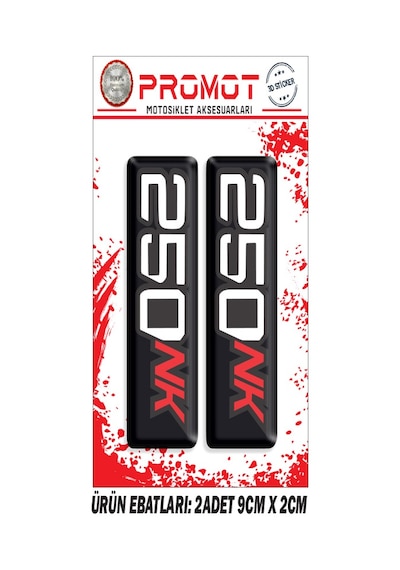 Cfmoto Nk 250 Ön Maşa 3d Kabartmalı 2'li Damla Sticker 02
