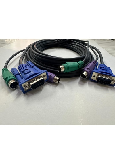 5 Metre Kvm Switch Kablosu Erkek Erkek Kvm Kablo