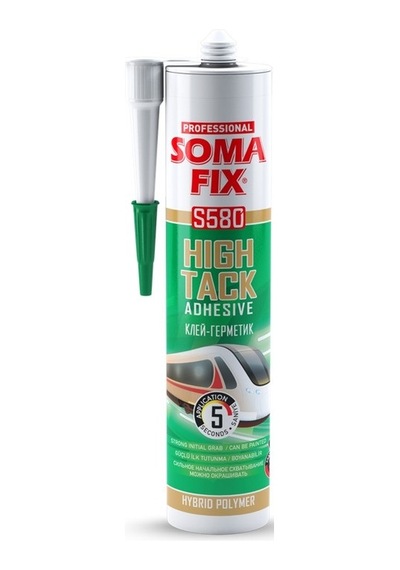12 Adet 290 ml Somafix Beyaz High Tack Hibrid Yapıştırıcı Beyaz Beyaz