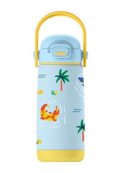 Sipnjoy - Sipsquad Plus Çocuk Su Termosu 480 Ml - Snappy Croc Sanppy Croc