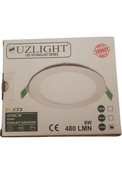 Uzlight 6w Led Spot Sarı Işık 3000k Sıva Altı 5 Li Paket Delik Ça