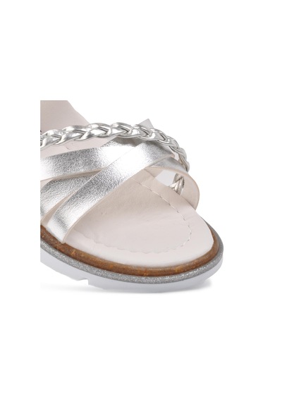 Şiringenç 001 Gümüş Çocuk Sandalet (545670377)