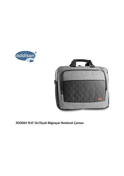 Addison 300684 15.6 Gri/Siyah Bilgisayar Notebook Çantası
