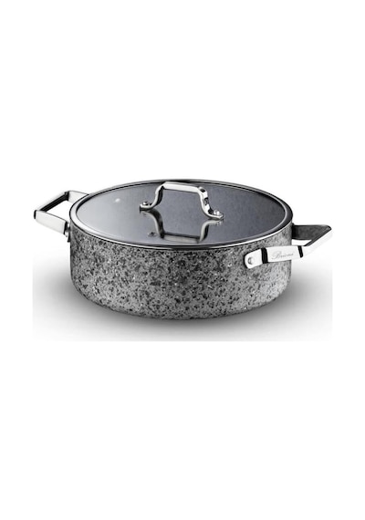Brioni Stone-age Çizilmez Yanmaz Yapışmaz 30 Cm Basık Tencere 12v