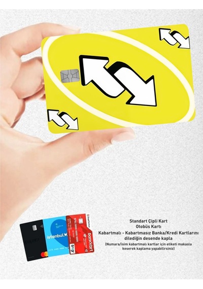Sarı Uno Kart - Papara, Tosla, Otobüs Kart Kaplama Stickeri Kredi Kartı Için Diğer Sarı Uno Kart - Papara, Tosla, Otobüs Kart Kaplama Stickeri Kredi Kartı Için Diğer