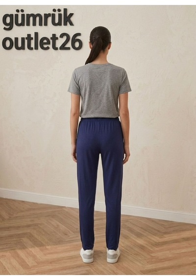 Zeze Kadın İpli Pantolon Lacivert