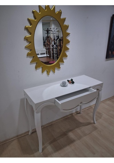 Dresuar Cnc Çökertme 90670 Model Güneş Gold Renk Ayna Lake Beyaz Tabla Kayn Aslan Ayak Beyaz - Gold Dresuar Cnc Çökertme 90670 Model Güneş Gold Renk Ayna Lake Beyaz Tabla Kayn Aslan Ayak Beyaz - Gold