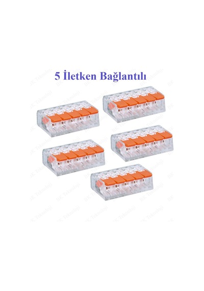 5 İletken Bağlantılı Çok Amaçlı Tırnaklı Buat Klemens - 5 Adet