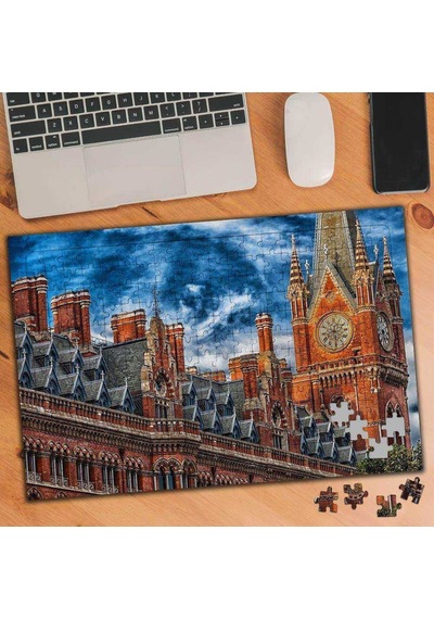 Hdr Mimari Saat Kulesi 240 Parça Puzzle Yapboz-75450