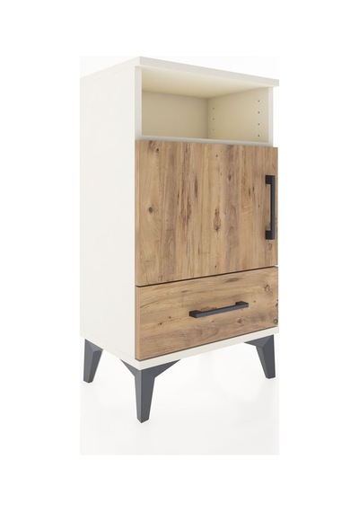 Arges Komodin 3 Raflı Tek Kapaklı 44x30x80 Aytaşı-çam Aytaşı