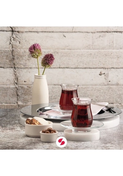 Linka 12 Parça Çay Bardağı Seti Şeffaf
