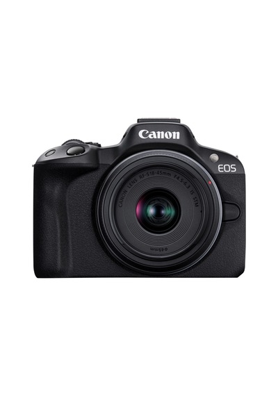 Canon EOS R50 + RF-S 18-45mm F4.5-6.3 IS STM Lensli Kit (Distribütör li) Siyah